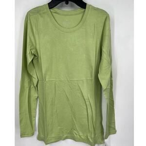 Beyond Scrubs Green Long Sleeve Scrubs Top Size S